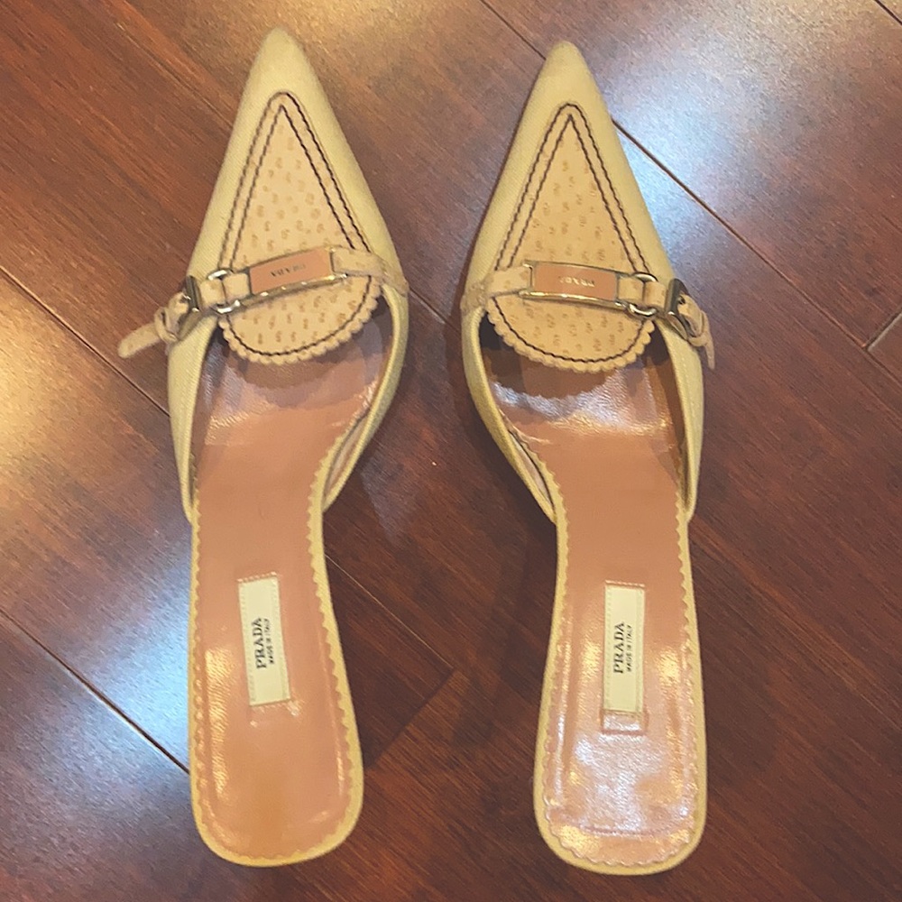 PRADA kitten heels size 37 (6/6.5)